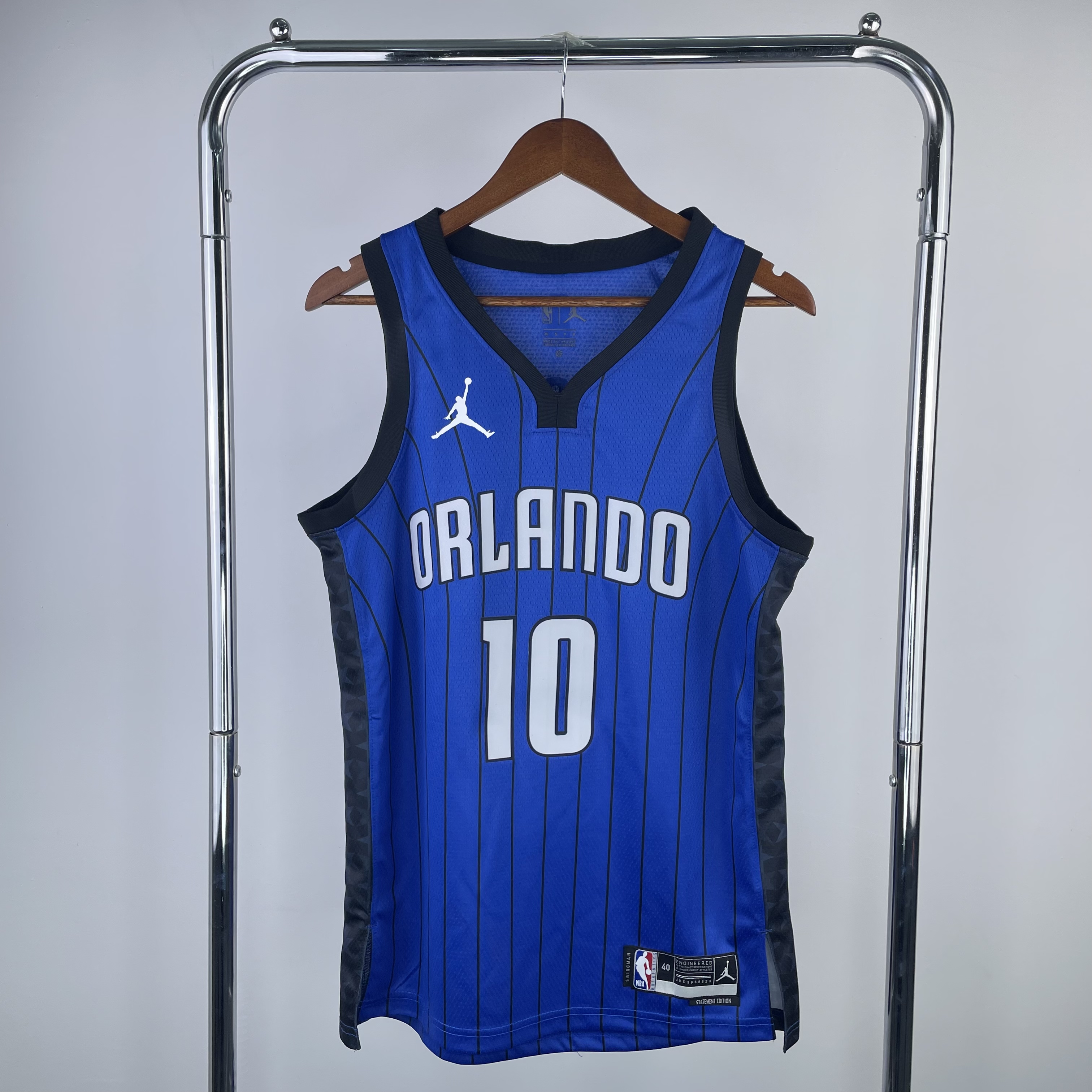 Men Orlando Magic #10 Bol Bol Blue Jordan style 2023 NBA Jersey->orlando magic->NBA Jersey